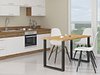 Bord Tucson 138 (Artisan eik + Svart)