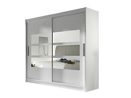 Garderobeskap Closico Pallor III (Hvit)