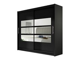 Garderobeskap Closico Pallor III (Svart)