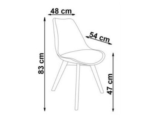 Stol Houston 412 (Lysegrå + Lyst tre)