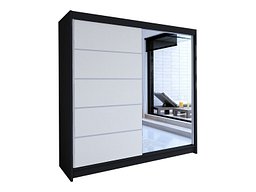 Garderobeskap Closico Cavaris III (Svart + Hvit)