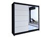 Garderobeskap Closico Cavaris III (Svart + Hvit)