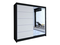 Garderobeskap Closico Cavaris III (Svart + Hvit)