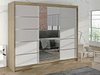 Garderobeskap Closico Durion IV (Sonoma eik + Hvit)