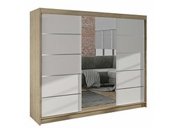 Garderobeskap Closico Durion IV (Sonoma eik + Hvit)