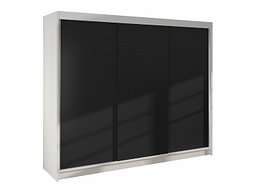 Garderobeskap Closico Durion II (Hvit + Svart)