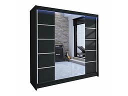 Garderobeskap Closico Cavaris V (Svart)