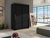 Garderobeskap Closico Pacron I (Svart)