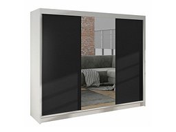 Garderobeskap Closico Durion I (Hvit + Svart)