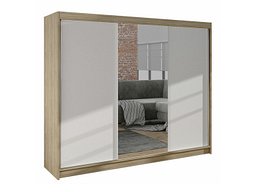 Garderobeskap Closico Durion I (Sonoma eik + Hvit)
