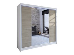 Garderobeskap Closico Cavaris II (Hvit + Sonoma eik)