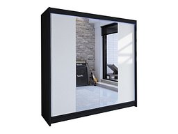 Garderobeskap Closico Cavaris II (Svart + Hvit)