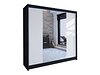 Garderobeskap Closico Cavaris II (Svart + Hvit)