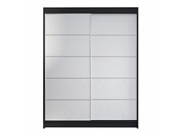 Garderobeskap Closico Vastor IV (Svart + Hvit)