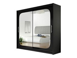 Garderobeskap Closico Pallor VIII (Svart)