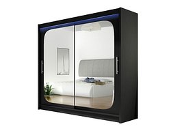 Garderobeskap Closico Pallor VIII (Svart)