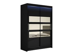 Garderobeskap Closico Pacron V (Svart)