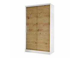 Garderobeskap Closico Structor I (Hvit + Artisan eik)