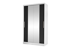 Garderobeskap Closico Structor II (Hvit + Svart)