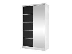 Garderobeskap Closico Fractor III (Hvit + Svart)