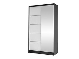 Garderobeskap Closico Fractor III (Svart + Hvit)