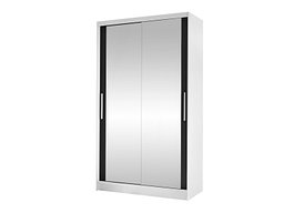 Garderobeskap Closico Structor VII (Hvit + Svart)