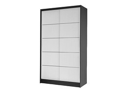 Garderobeskap Closico Fractor IV (Svart + Hvit)