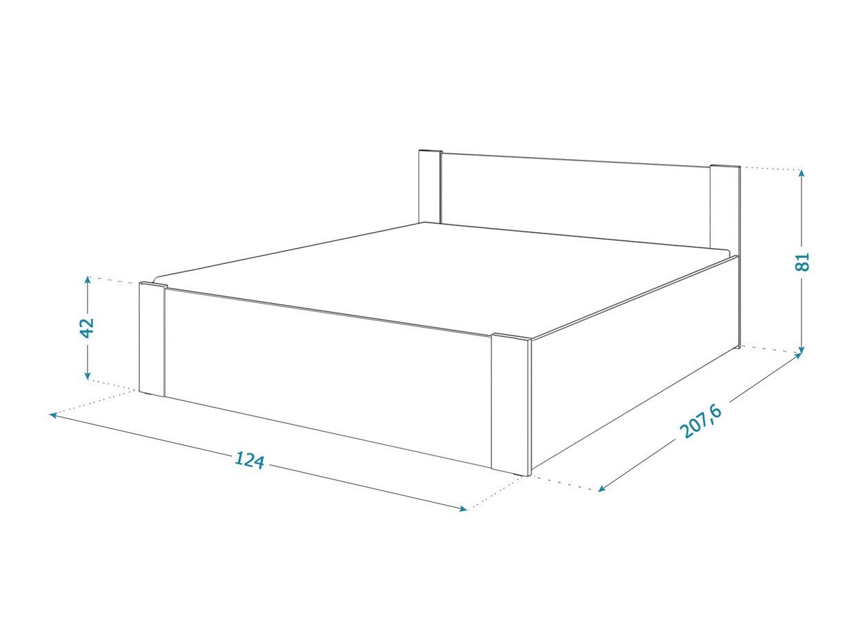 Seng Aurora 154 (Hvit + Furu)