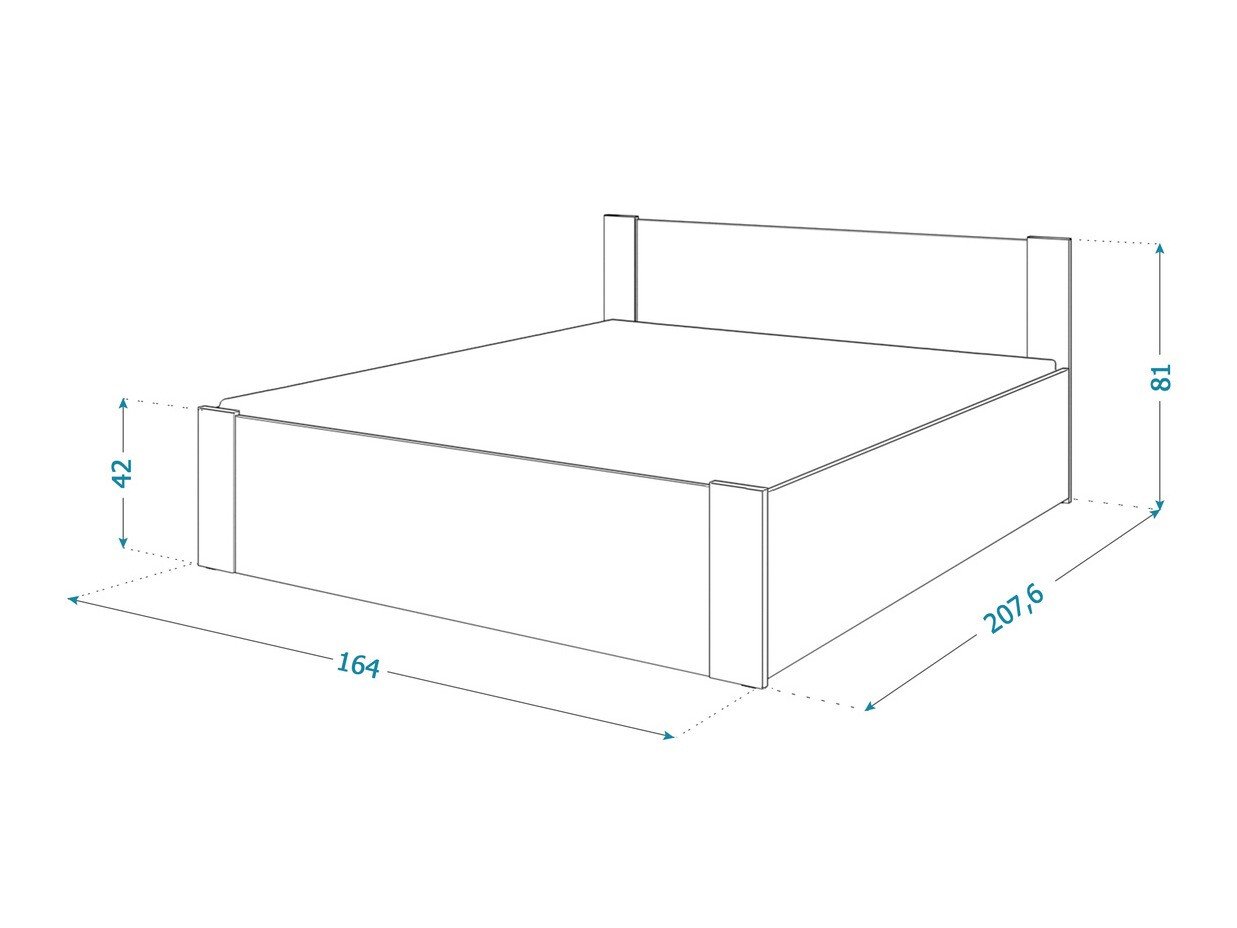 Seng Aurora 154 (Hvit + Furu)