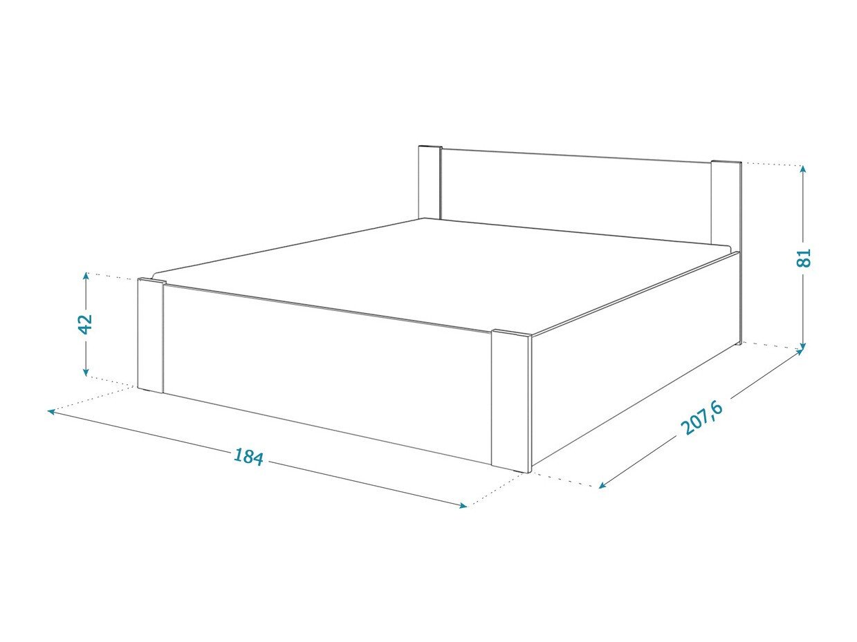 Seng Aurora 154 (Hvit + Furu)