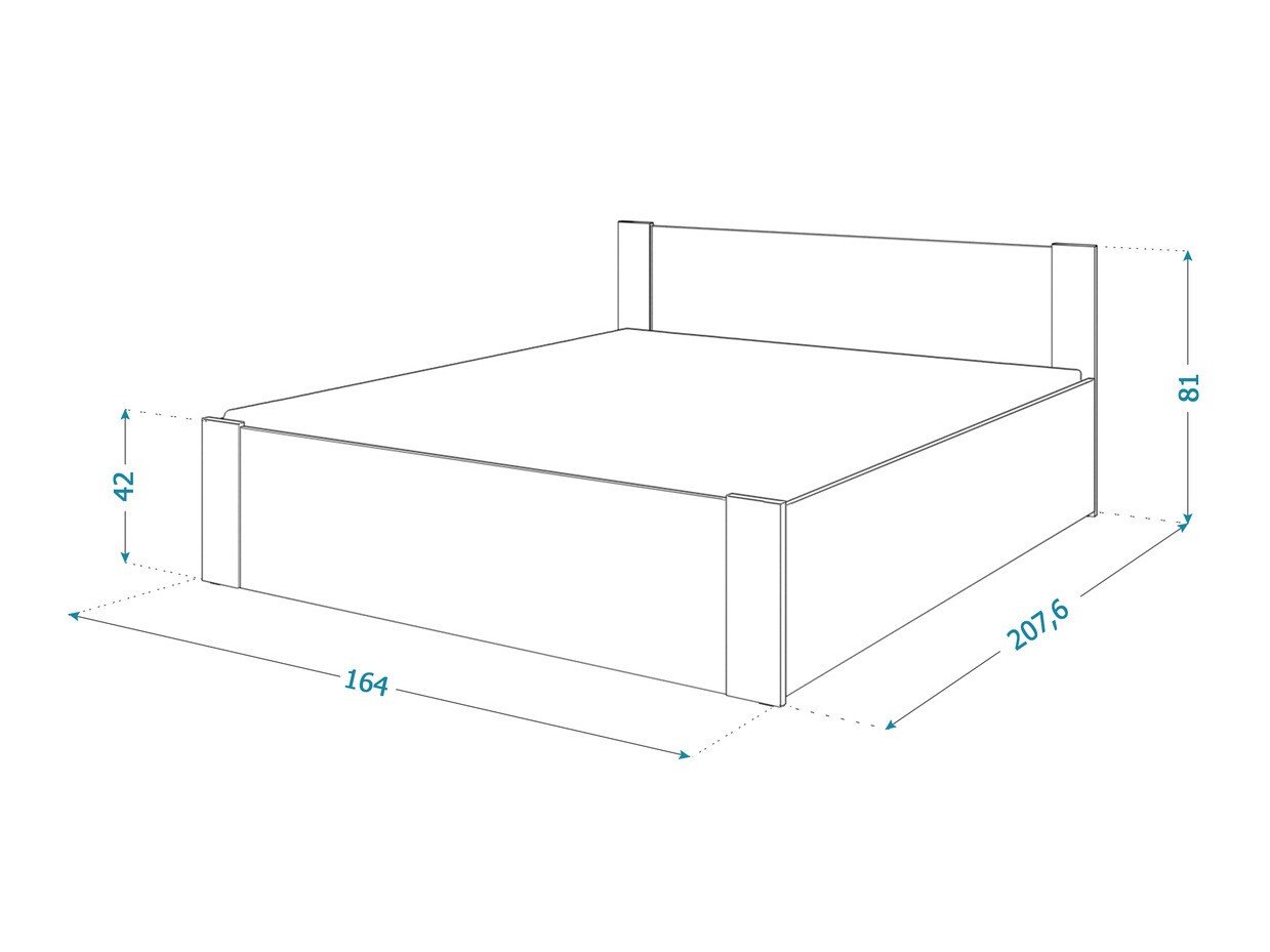 Seng Aurora 155 (Hvit + Furu)