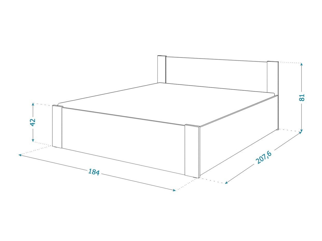 Seng Aurora 155 (Hvit + Furu)