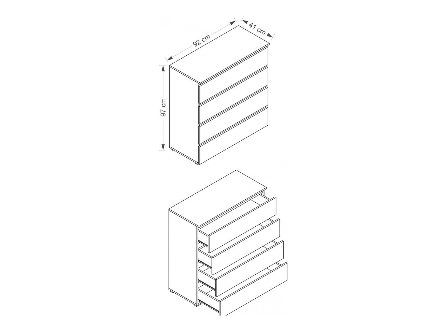 Kommode Cirdora 103 (Hvit)