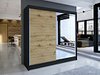 Garderobeskap Closico Cavaris I (Svart + Artisan eik)