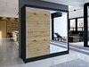 Garderobeskap Closico Cavaris I (Svart + Artisan eik)