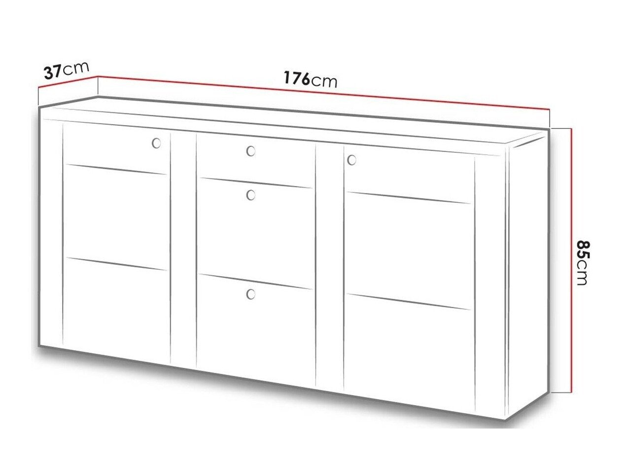 Kommode Salelbo 107 (Valnøtt)