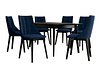 Spisegruppe Racine 139 (Svart + Magic Velvet 2216)