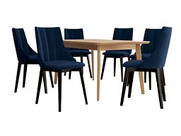 Spisegruppe Racine 139 (Svart + Magic Velvet 2216)