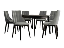 Spisegruppe Racine 139 (Svart + Magic Velvet 2217)