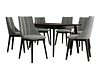 Spisegruppe Racine 139 (Svart + Magic Velvet 2217)
