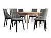 Spisegruppe Racine 139 (Svart + Magic Velvet 2217)