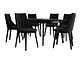 Spisegruppe Racine 139 (Svart + Magic Velvet 2219)
