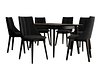 Spisegruppe Racine 139 (Svart + Magic Velvet 2219)