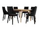 Spisegruppe Racine 139 (Svart + Magic Velvet 2219)