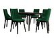 Spisegruppe Racine 139 (Svart + Magic Velvet 2225)