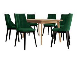 Spisegruppe Racine 139 (Svart + Magic Velvet 2225)