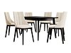 Spisegruppe Racine 139 (Svart + Magic Velvet 2250)