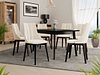 Spisegruppe Racine 139 (Svart + Magic Velvet 2250)