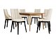 Spisegruppe Racine 139 (Svart + Magic Velvet 2250)