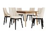 Spisegruppe Racine 139 (Svart + Magic Velvet 2250)